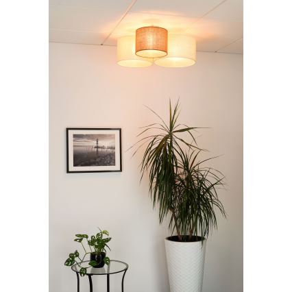 Brilagi - Plafonska svetiljka SPIDER 3xE27/15W/230V 60x70 cm bež/krem