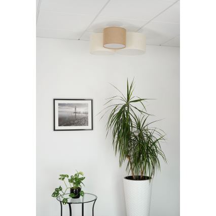 Brilagi - Plafonska svetiljka SPIDER 3xE27/15W/230V 60x70 cm bež/krem