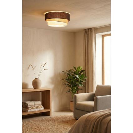 Brilagi - Plafonsko svetlo TRIO 1xE27/60W/230V Ø 40 cm braon/bež/bela