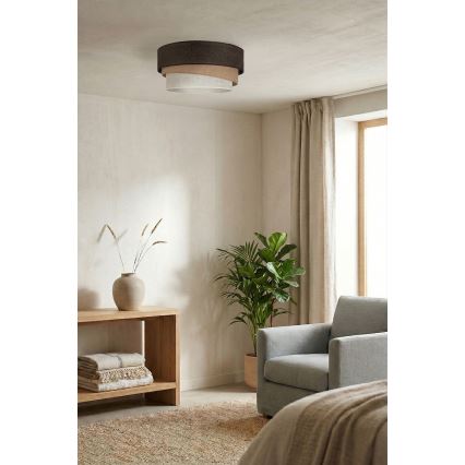 Brilagi - Plafonsko svetlo TRIO 1xE27/60W/230V Ø 40 cm braon/bež/bela