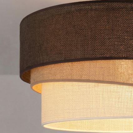 Brilagi - Plafonsko svetlo TRIO 1xE27/60W/230V Ø 40 cm braon/bež/bela