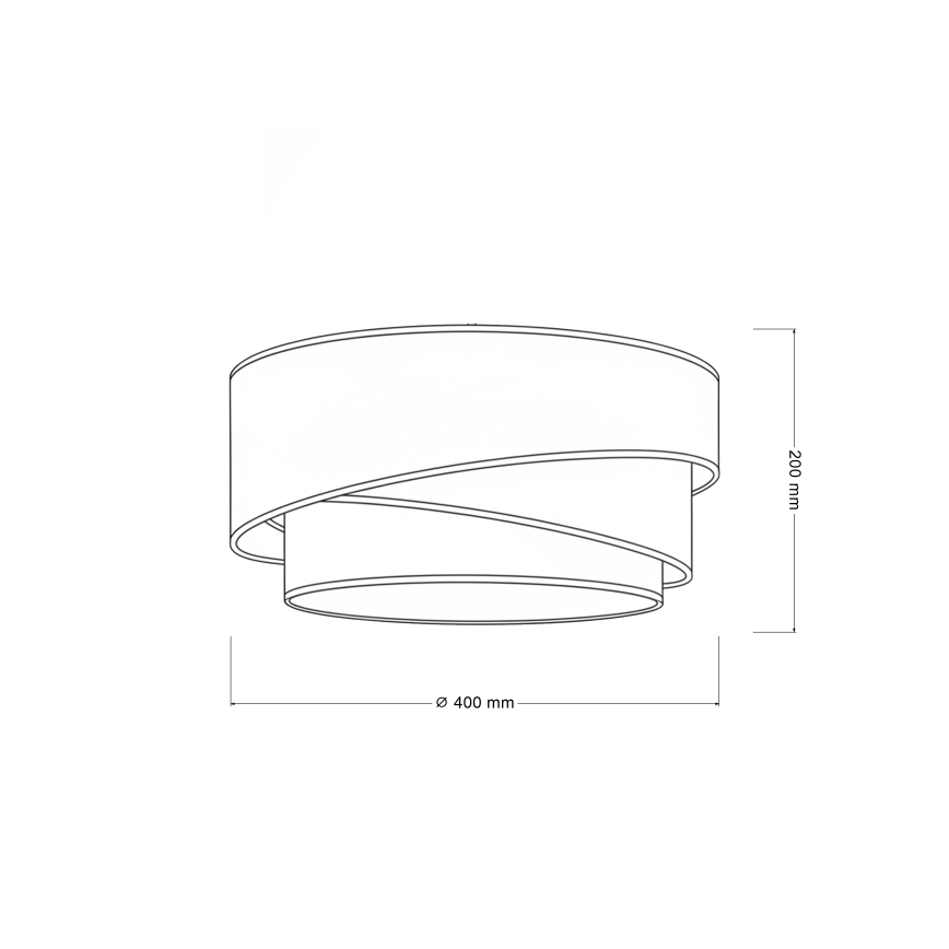 Brilagi - Plafonsko svetlo TRIO 1xE27/60W/230V Ø 40 cm braon/bež/bela