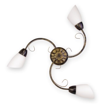 BRILAGI - Plafonsko svetlo VINE 3xE27/40W/230V prečnik 75 cm patina/mesing