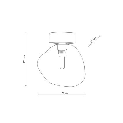 Brilagi - Plafonsko svetlo VULCANO 1xG9/8W/230V zlatna/dimljena bež