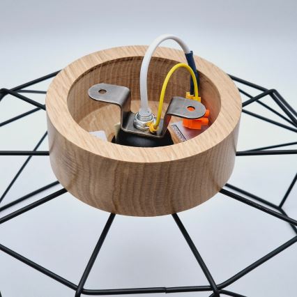 Brilagi - Plafonsko svetlo WOODY BASKET 1xE27/60W/230V, prečnik 40 cm, hrast