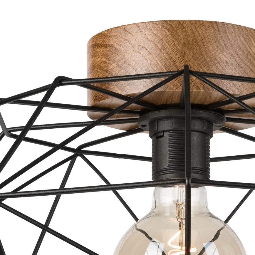 Brilagi - Plafonsko svetlo WOODY BASKET 1xE27/60W/230V, prečnik 40 cm, hrast