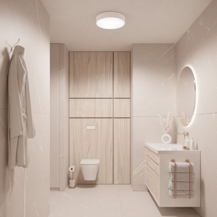 Brilagi - Plafonsko svetlo za kupatilo CLARE, 3x E27 / 24 W / 230 V, prečnik 40 cm, belo, IP54