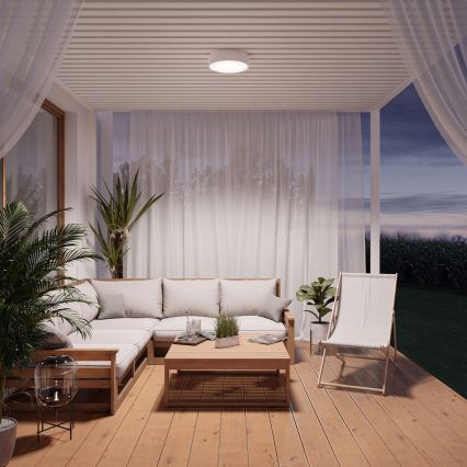 Brilagi - Plafonsko svetlo za kupatilo CLARE, 3x E27 / 24 W / 230 V, prečnik 40 cm, belo, IP54