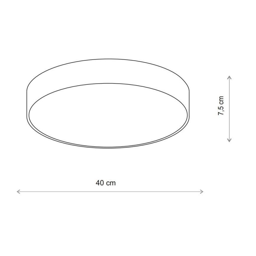 Brilagi - Plafonsko svetlo za kupatilo CLARE 3xE27/24W/230V, prečnik 40 cm, IP54, bež