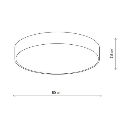 Brilagi - Plafonsko svetlo za kupatilo CLARE 4xE27/24W/230V prečnik 50 cm IP54 bež