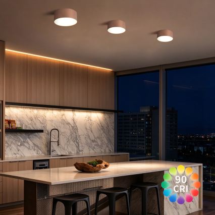 BRILAGI - Plafonsko svetlo za kupatilo FORIS LED/20W/230V prečnik 15 cm u bronzi IP44 CRI 90