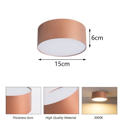BRILAGI - Plafonsko svetlo za kupatilo FORIS LED/20W/230V prečnik 15 cm u bronzi IP44 CRI 90