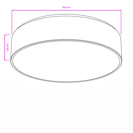 BRILAGI - Plafonsko svetlo za kupatilo POOL 4xE27/15W/230V prečnik 50 cm IP54 crna