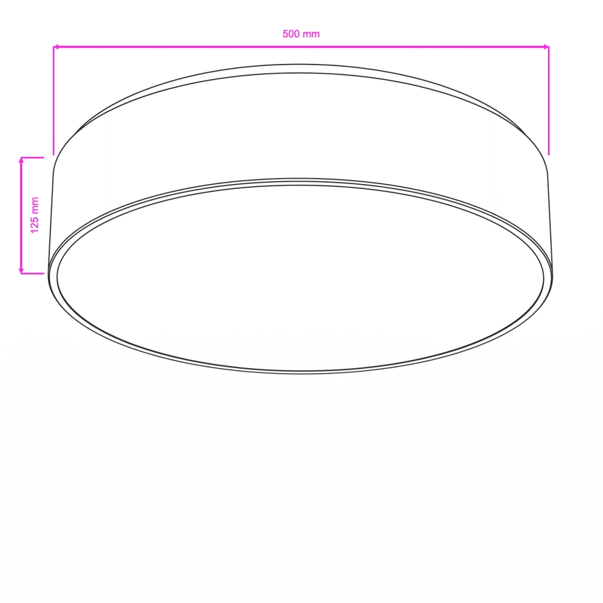 BRILAGI - Plafonsko svetlo za kupatilo POOL 4xE27/15W/230V prečnik 50 cm IP54 crna