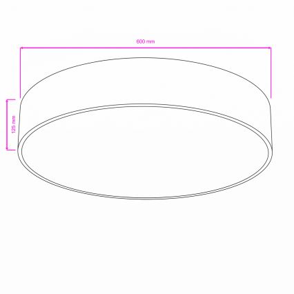 Brilagi - Plafonsko svetlo za kupatilo POOL 5xE27/15W/230V, prečnik 60 cm, IP54, crno