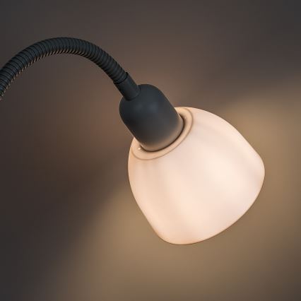 Brilagi - Podna lampa ARIANA 1xE27/100W/230V + 1xE14/25W bela