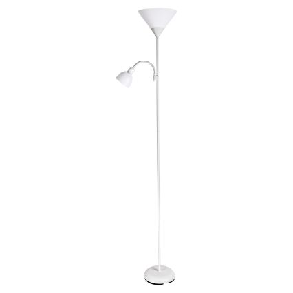 Brilagi - Podna lampa ARIANA 1xE27/100W/230V + 1xE14/25W bela