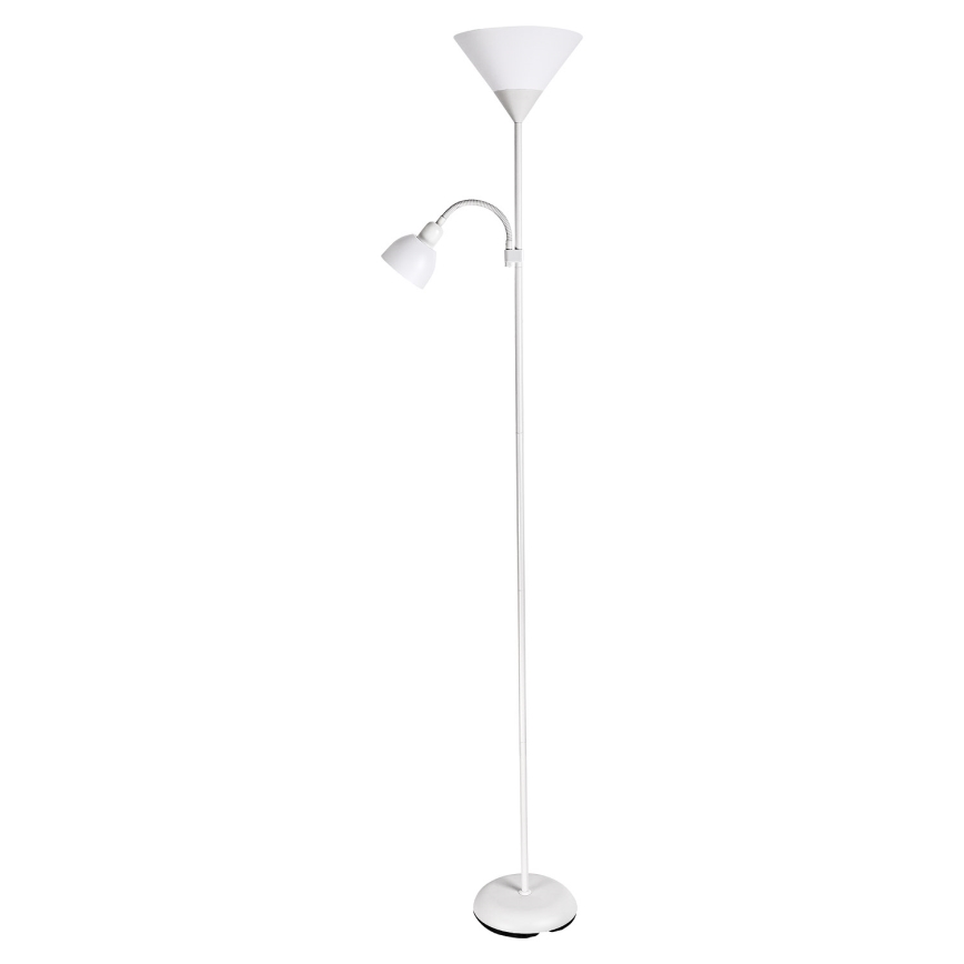 Brilagi - Podna lampa ARIANA 1xE27/100W/230V + 1xE14/25W bela