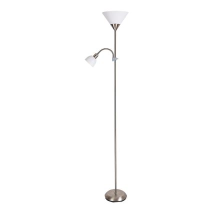 Brilagi - Podna lampa ARIANA 1xE27/100W/230V + 1xE14/25W mat hrom