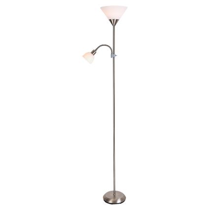 Brilagi - Podna lampa ARIANA 1xE27/100W/230V + 1xE14/25W mat hrom