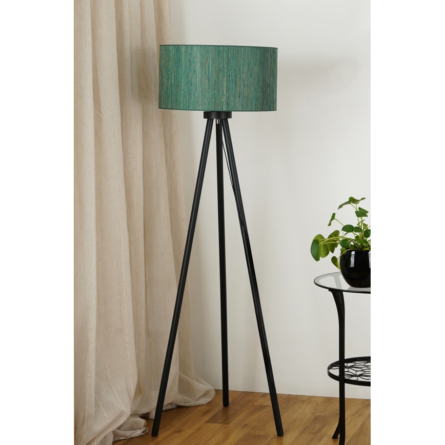 Brilagi - Podna lampa BOSTON ROLLER 1xE27/15W/230V slamna zelena/zlatna