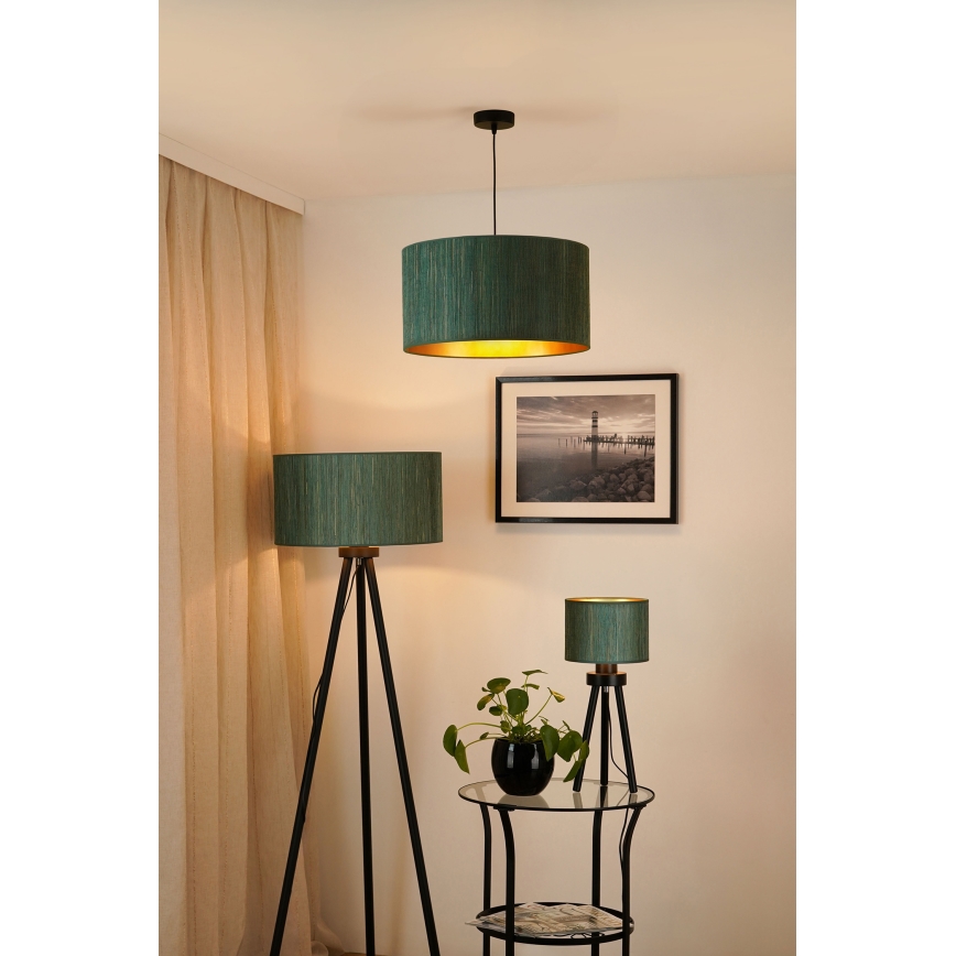 Brilagi - Podna lampa BOSTON ROLLER 1xE27/15W/230V slamna zelena/zlatna