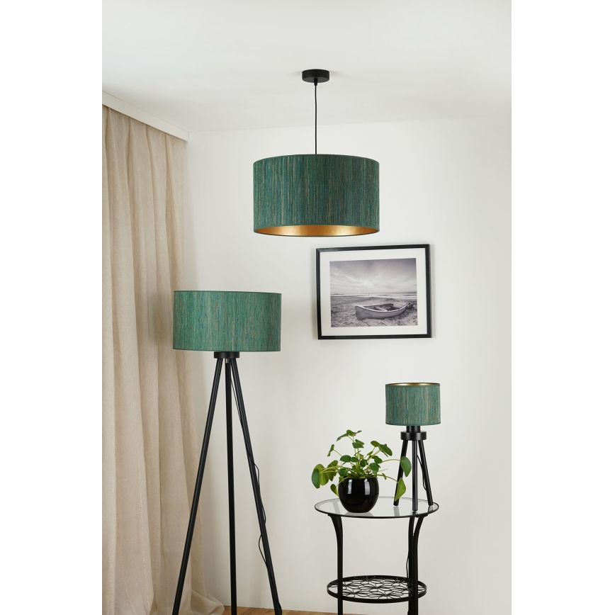 Brilagi - Podna lampa BOSTON ROLLER 1xE27/15W/230V slamna zelena/zlatna