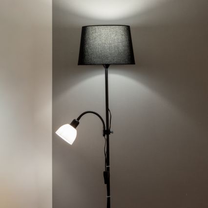Brilagi - Podna lampa CERIA 1xE27/100W/230V + 1xE14/25W crna