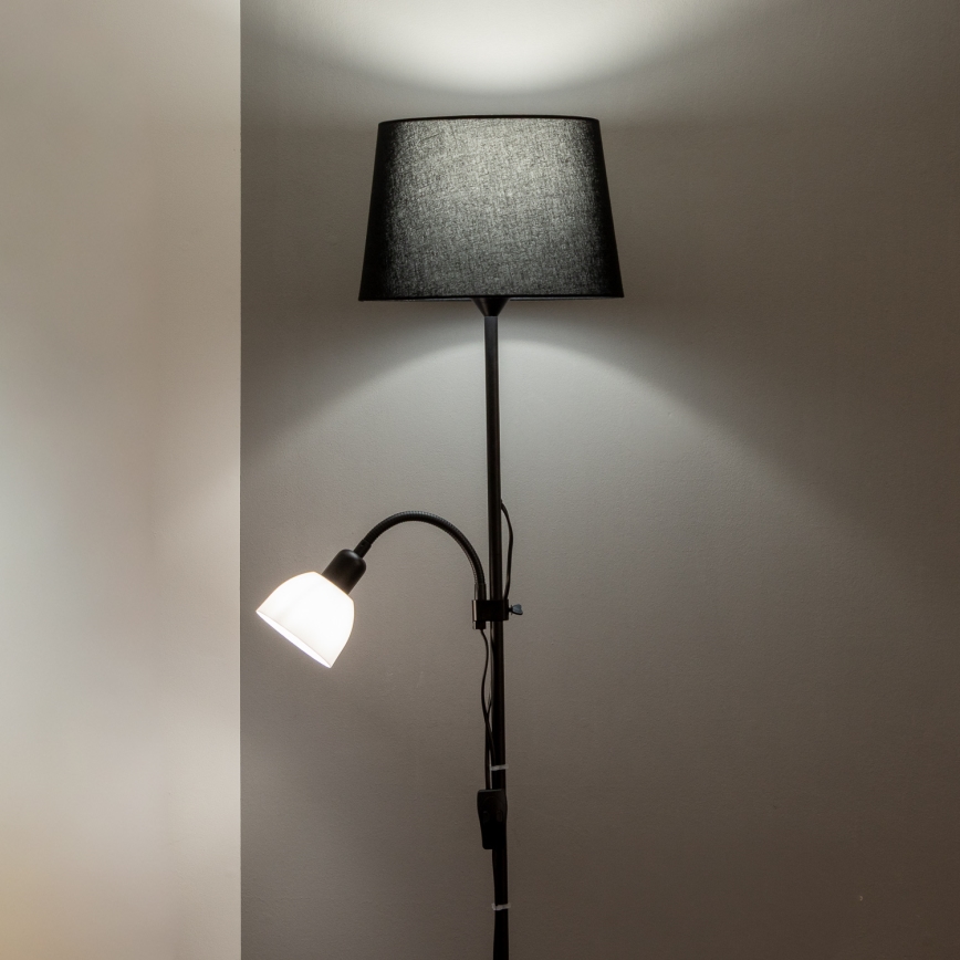 Brilagi - Podna lampa CERIA 1xE27/100W/230V + 1xE14/25W crna