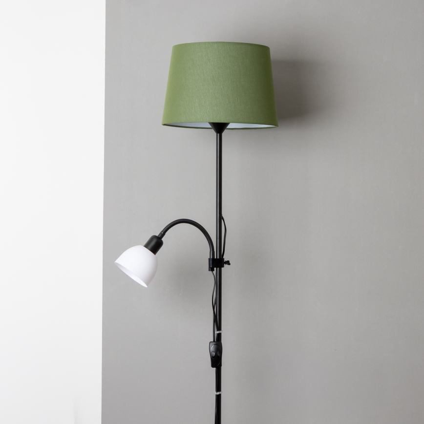 Brilagi - Podna lampa CERIA 1xE27/100W/230V + 1xE14/25W crna/zelena