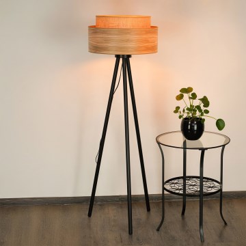 Brilagi - Podna lampa MONTANA BOHO 1xE27/15W/230V braon/crna