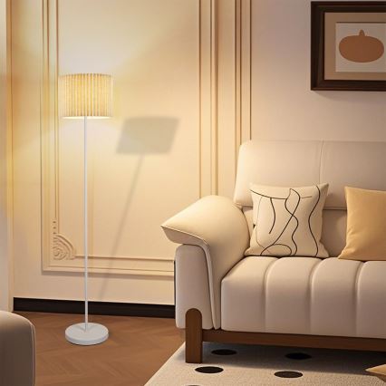 Brilagi - Podna lampa NORDIC WAVE 1xE27/15W/230V lan/bela