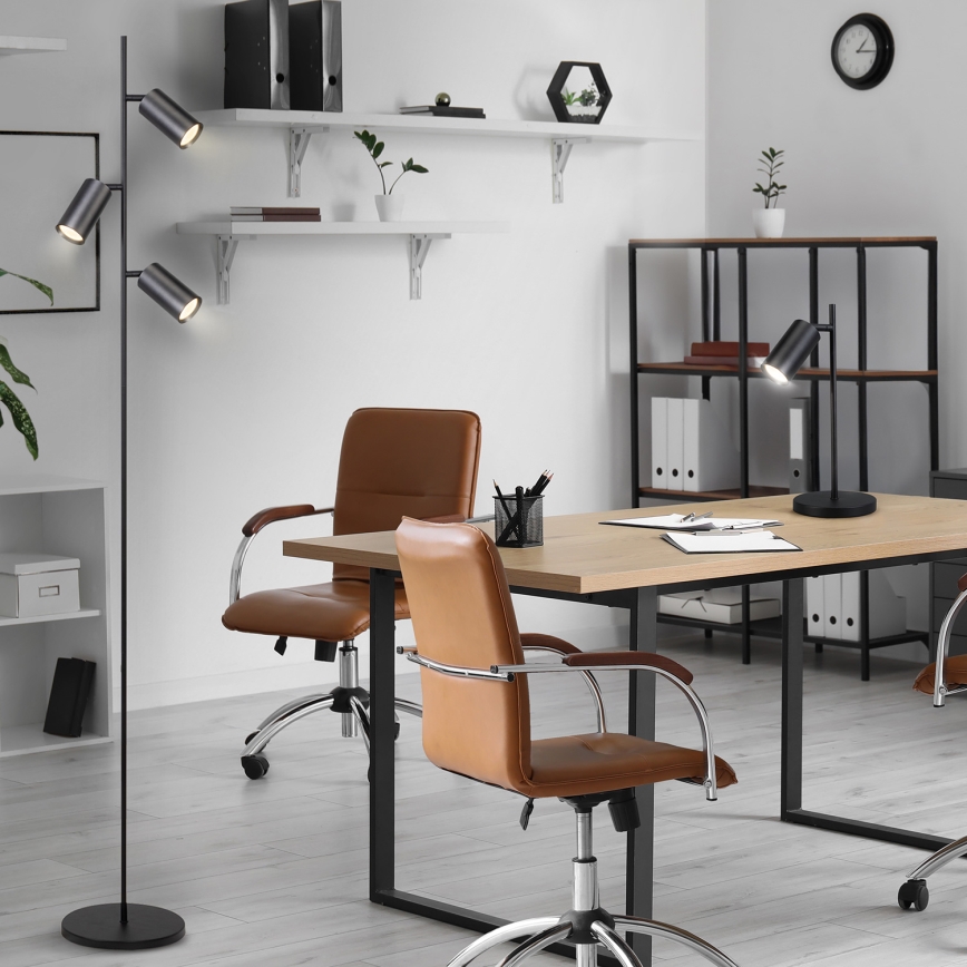 Brilagi - Podna lampa SELE 3xGU10/30W/230V crna