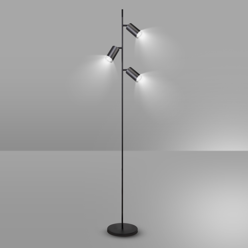 Brilagi - Podna lampa SELE 3xGU10/30W/230V crna