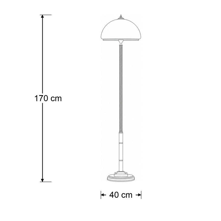 BRILAGI - Podna lampa TAURUS 2xE27/15W/230V bronza