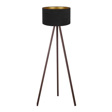 Brilagi - Podna lampa VELVET 1xE27/60W/230V braon/crna