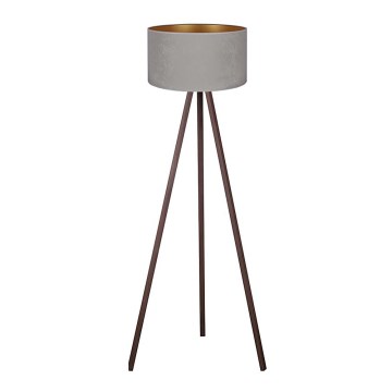Brilagi - Podna lampa VELVET 1xE27/60W/230V braon/siva