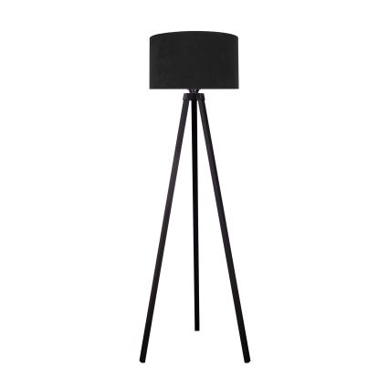 Brilagi - Podna lampa VELVET 1xE27/60W/230V crna/wenge