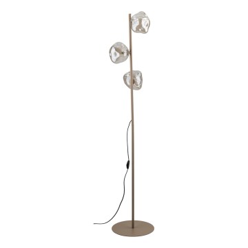 Brilagi - Podna lampa VULCANO 3xG9/8W/230V bež/dimljena bež