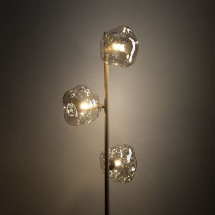 Brilagi - Podna lampa VULCANO 3xG9/8W/230V bež/dimljena bež