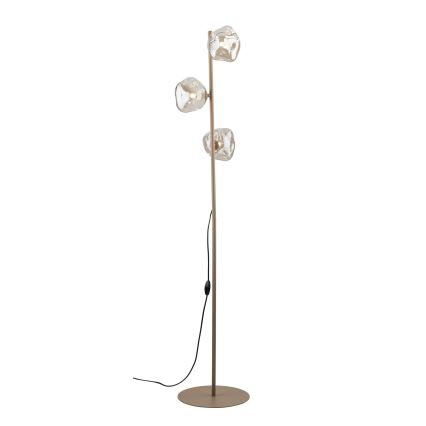 Brilagi - Podna lampa VULCANO 3xG9/8W/230V bež/dimljena bež