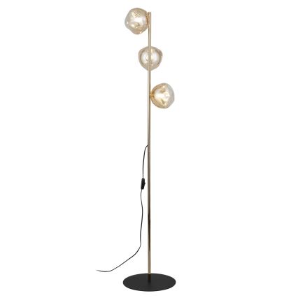 Brilagi - Podna lampa VULCANO 3xG9/8W/230V zlatna/dimno bež