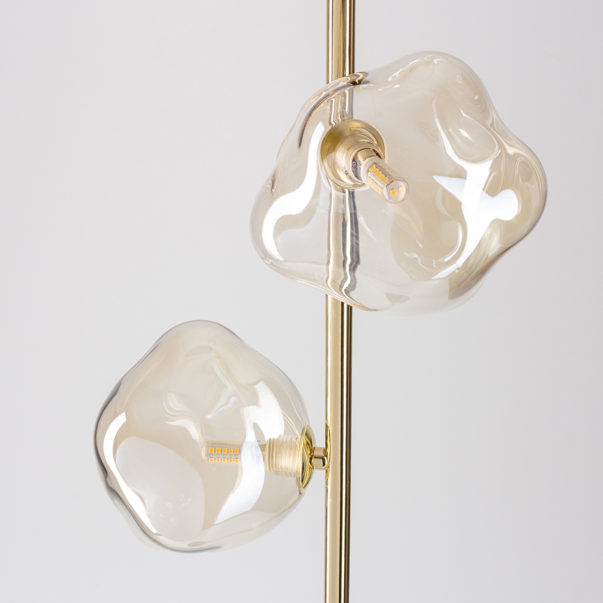 BRILAGI - Podna lampa VULCANO 3xG9/8W/230V zlatna/dimno bež