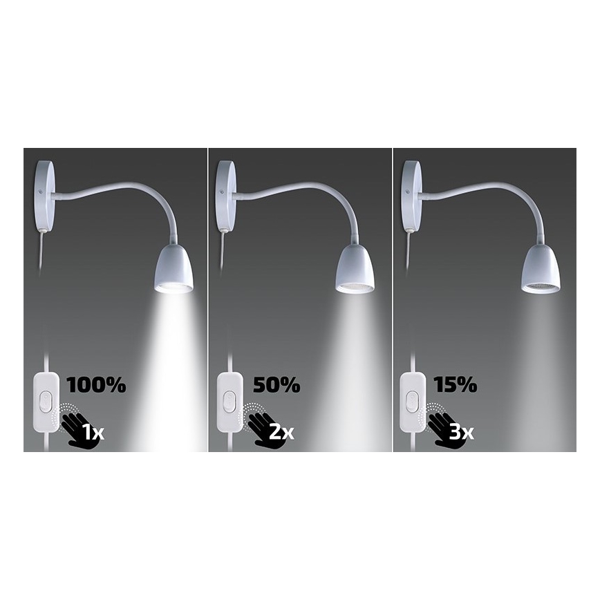 Brilagi - prigušiva fleksibilna LED lampica LED/4W/230V bela