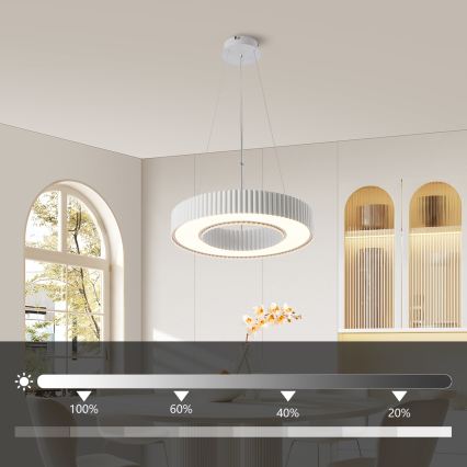 Brilagi - LED prigušiva luster na sajli LUMIX LED/48W/230V 3000-6000K bela, prečnik 50 cm + daljinski upravljač