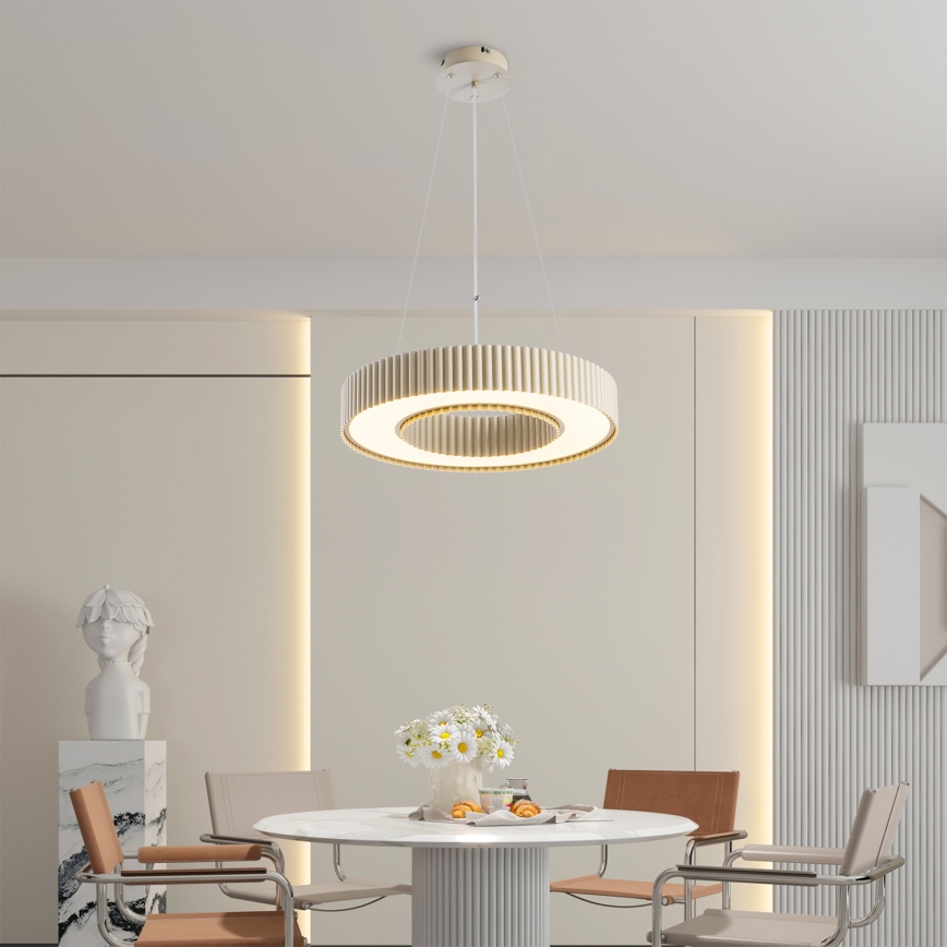 Brilagi - LED prigušiva luster na sajli LUMIX LED/48W/230V 3000-6000K bež, prečnik 50 cm + daljinski upravljač