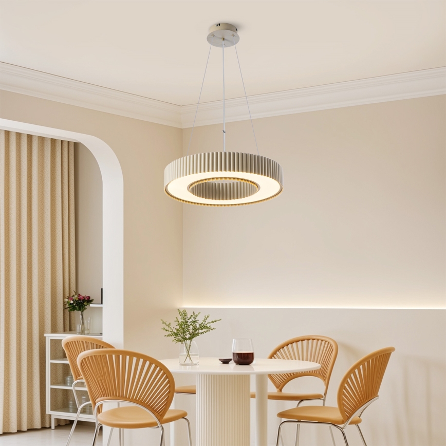 Brilagi - LED prigušiva luster na sajli LUMIX LED/48W/230V 3000-6000K bež, prečnik 50 cm + daljinski upravljač