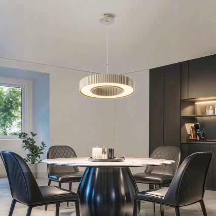 Brilagi - LED prigušiva luster na sajli LUMIX LED/48W/230V 3000-6000K bež, prečnik 50 cm + daljinski upravljač