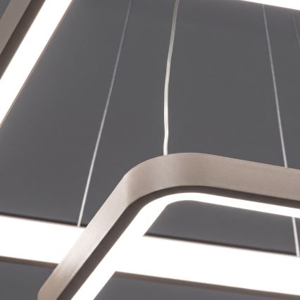 BRILAGI - LED prigušiva luster na sajli FALCON SLIM LED/78W/230V 3000-6500K 50x50 cm bež + daljinski upravljač