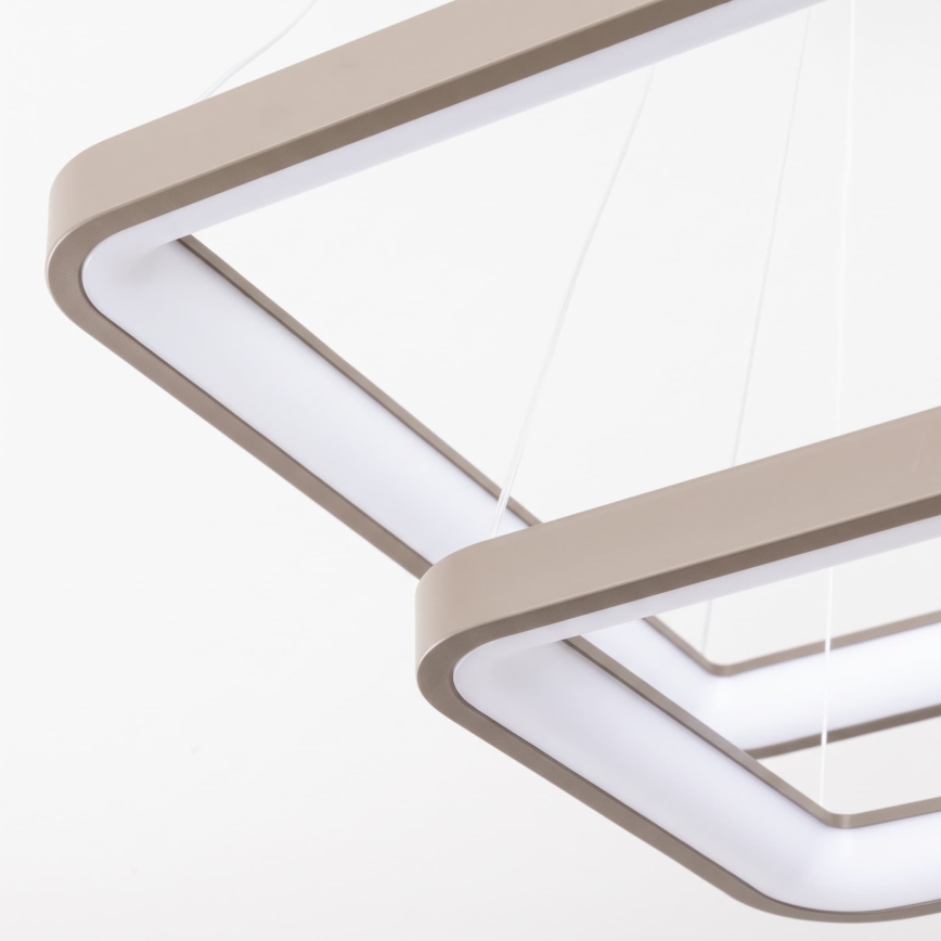 BRILAGI - LED prigušiva luster na sajli FALCON SLIM LED/78W/230V 3000-6500K 50x50 cm bež + daljinski upravljač